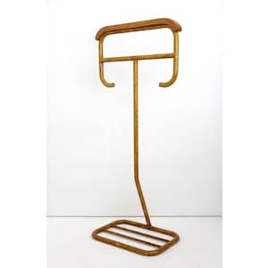 Vintage 1930s Thonet No. 3 Bauhaus Coat Rack Valet Stand // Tubular Steel and Beech Wood Dressboy / Butler Dress Rack Silent Servant