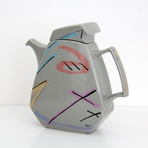 Vintage Rosenthal Teapot Designed by Dorothy Hafner // Rosenthal Porcelain Flash Studio Line Post Modern Coffee Pot, 1980s