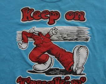 70s Vintage R Crumb T Shirt / 1967 Keep on Truckin Robert