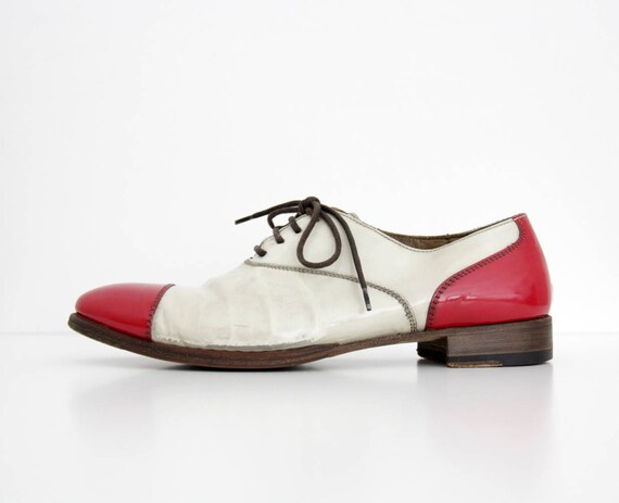 Vintage Shoes // Silvano Sassetti Red and White P… - image 8