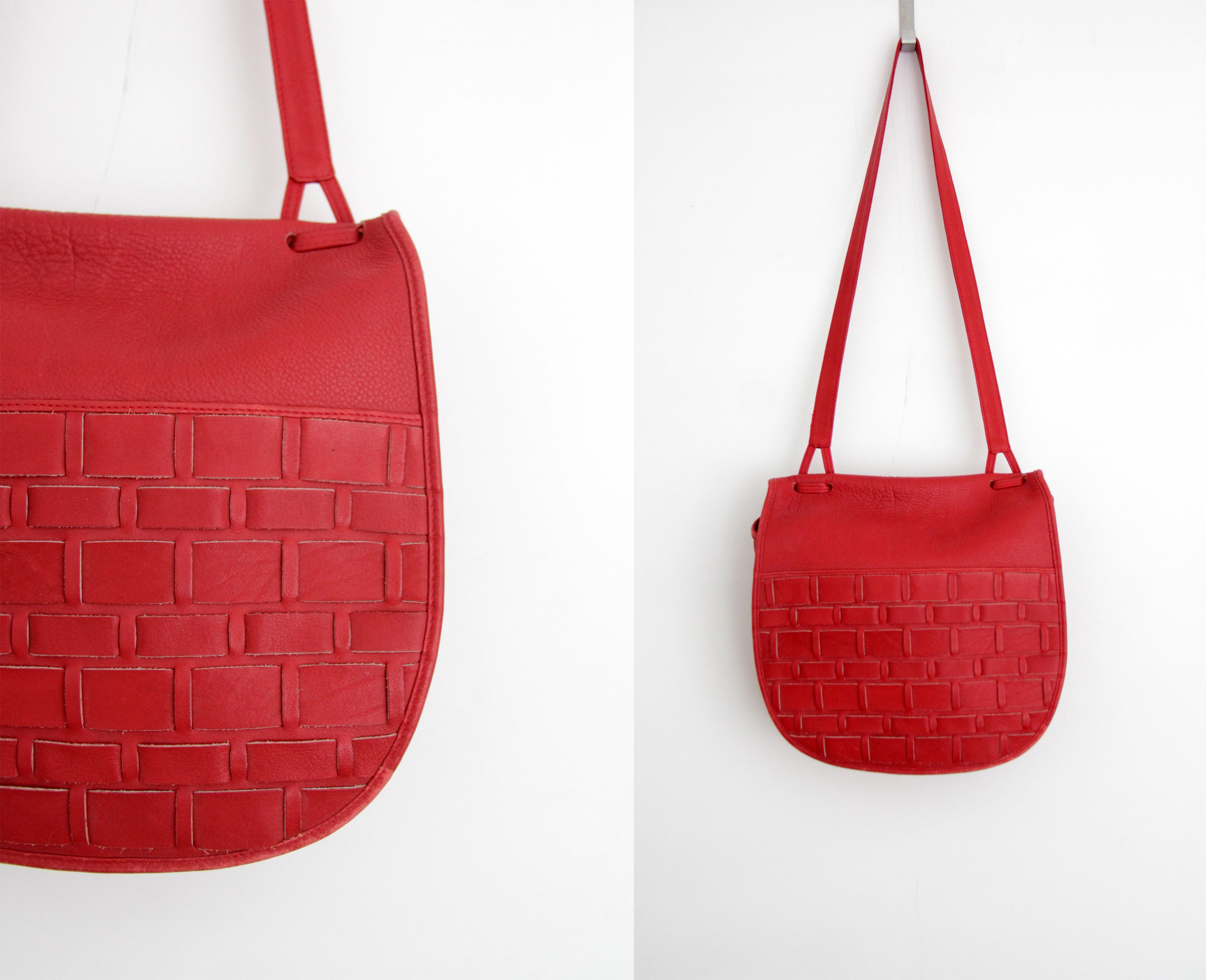 Woven leather bag. Luxury bag handmade in Italy - Nude