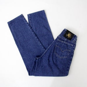 Vintage Jeans // VERSACE Jeans Couture // 80s 90s Designer Womens High Waist Jeans