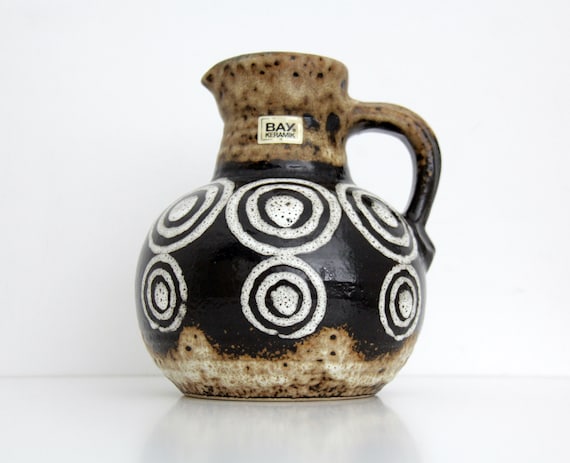 Vintage Vase // West German Mid Century Pottery Vase // Modernist