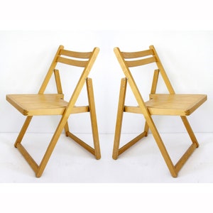 One of 6 // Vintage Mid Century Folding Wood Chair
