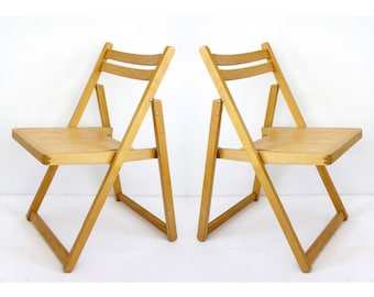 アンティーク木製折りたたみ椅子 2脚 - Etsy 日本