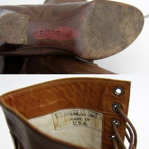 Vintage laarzen//antieke W. L. Douglas laarzen gemaakt in de VS afbeelding 5