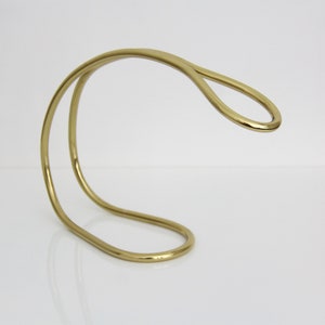 Vintage Bottle Holder // Carl Aubock Style Mid Century Brass Wine Stand