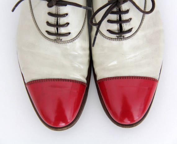 Vintage Shoes // Silvano Sassetti Red and White P… - image 4