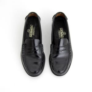 VTG Sebago Hitchcock Dan Penny Loafer Black Leather Mens Sz 9 USA EXCELLENT COND Men main image 4