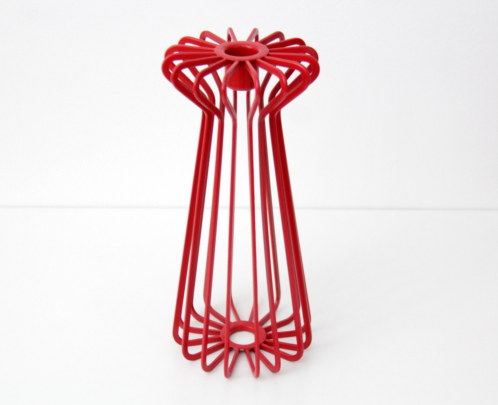 Vintage IKEA Tradig red metal candle holder by Ehlen Johansson Etsy
