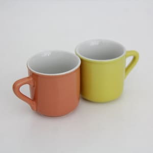 Vintage Italian Porcelain, 1970&#39;s Saturnia Italy Coffee Cups