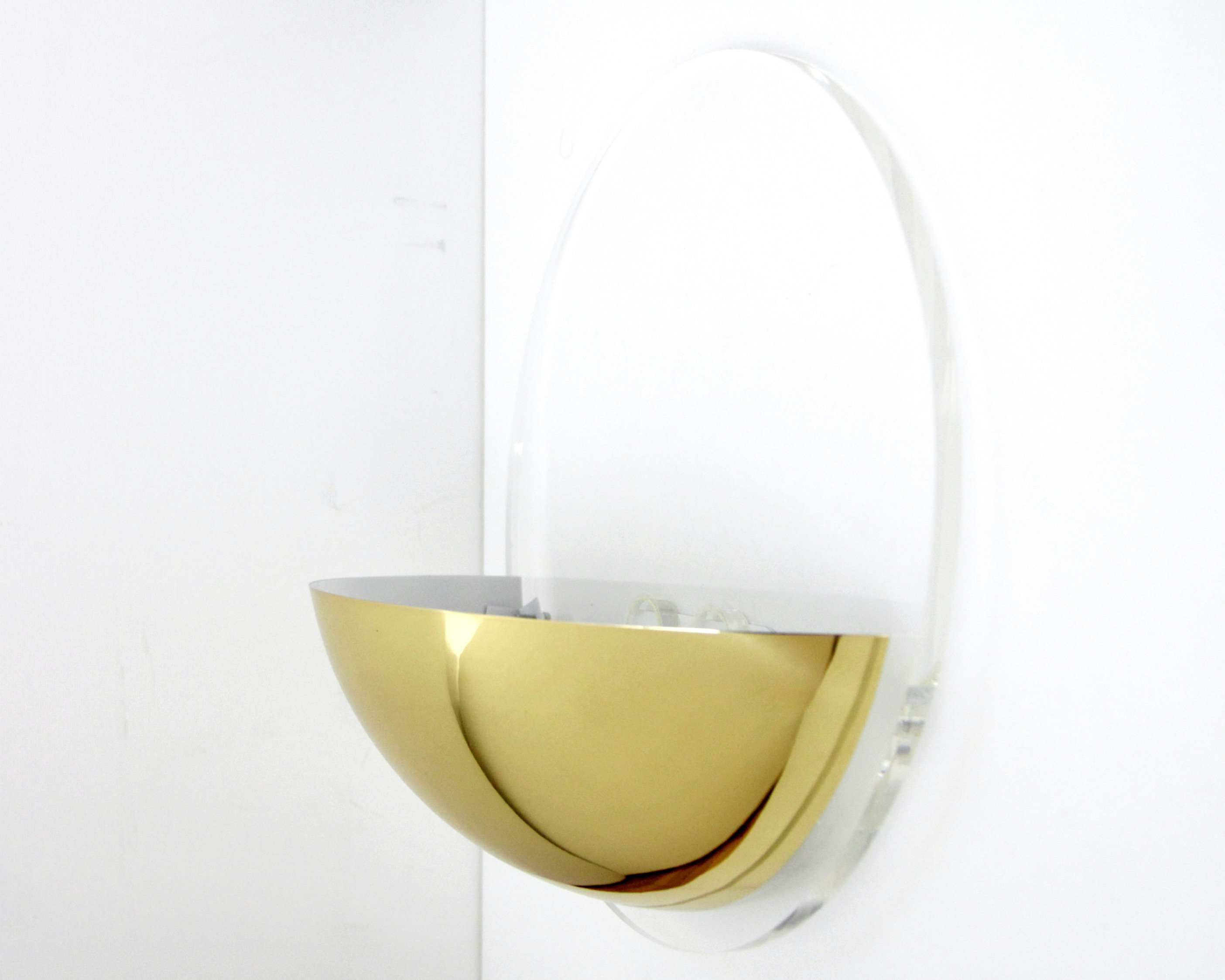 Half moon wall 2024 sconce replacement glass
