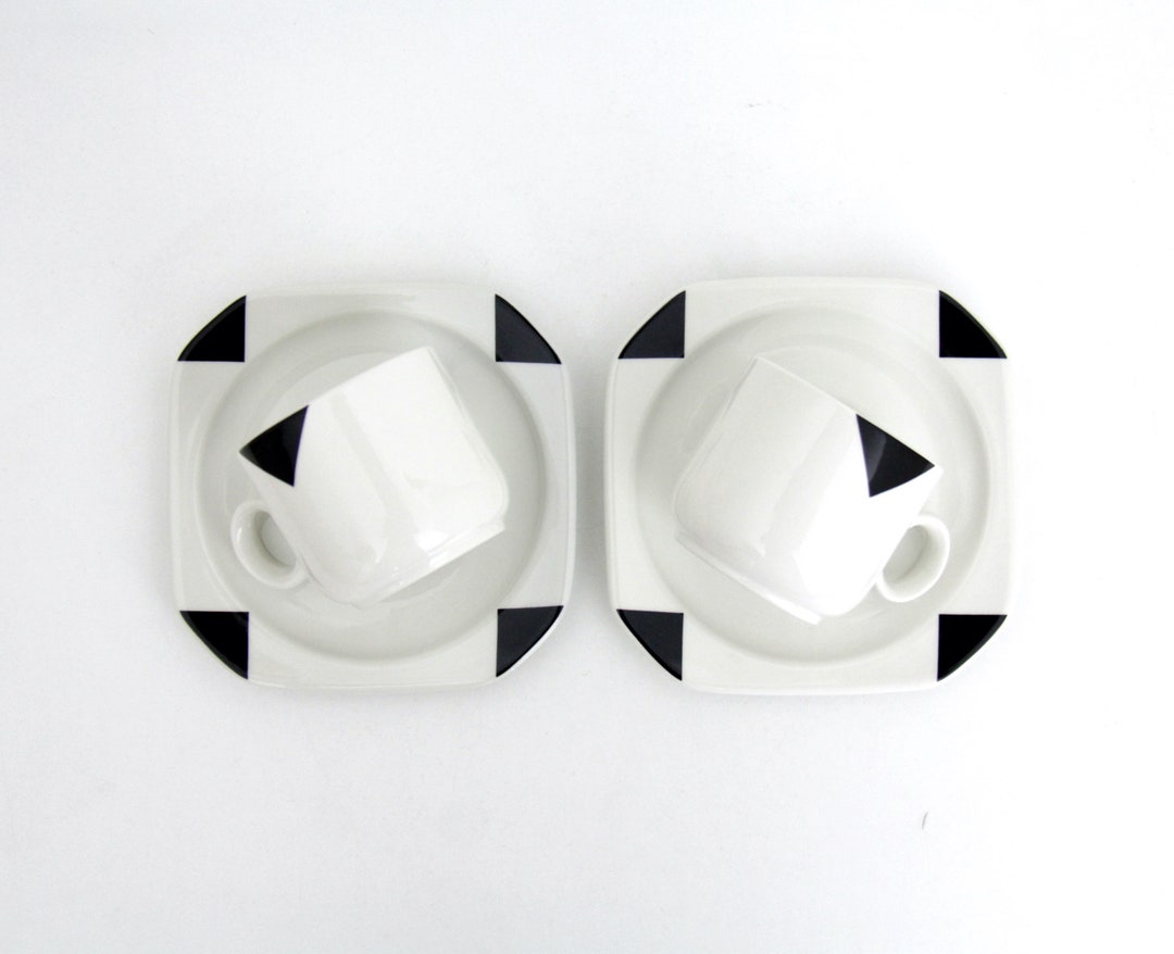 Vintage IKEA Coffee Cup and Saucer Pair Designed by Sung G. Etsy