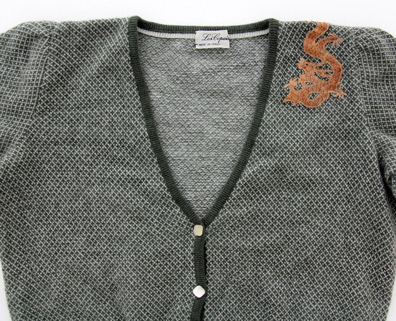snake skin cardigan