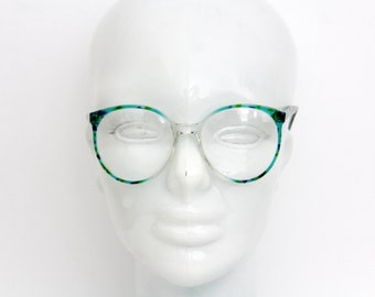 Lunettes de vue VIntage Revue // Monture rectangulaire rétro élégante des années 80 pour femme.