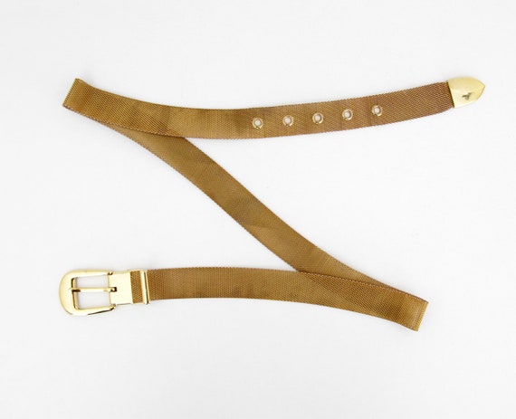 Buy Vintage Belt // Gold Metal Chain Belt Online in India - Etsy display picture 2