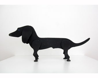 Vintage Solid Cast Iron Dachshund Boot Scraper