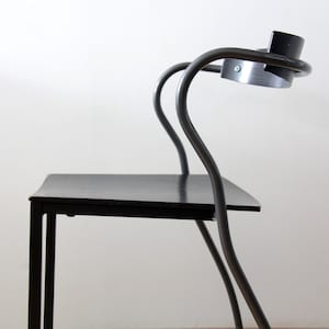 1 of 7 Vintage Rio Chairs by Pascal and Olivier Mourgue for Artenalo // Tubular Metal and Wood Industrial Chair // France, 1990&#39;s