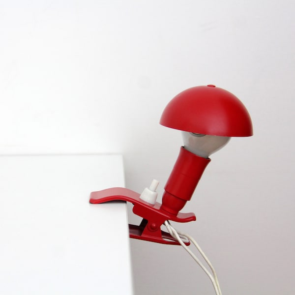 Vintage Clamp Lamp // ELUX Small Mushroom Clamp Lamp