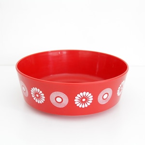 bols Riesswerke vintage en plastique rouge // ustensiles de cuisine autrichiens des années 70