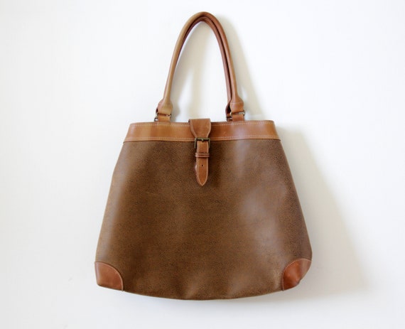 Medical Spoil approve Vintage Bag // 90s ESPRIT Brown Leather Bag - Etsy