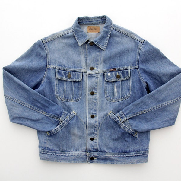 Vintage Jean Jacket // Rifle Men's Denim Jacket