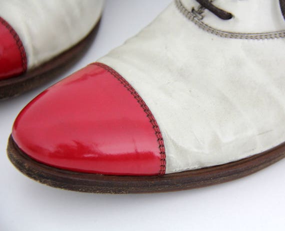 Vintage Shoes // Silvano Sassetti Red and White P… - image 7