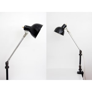 Vintage Industrial Anglepoise Lamp // Clamp On Drafting Lamp // Vintage Office Articulating Desk Swing Arm Lamp // Architect Light