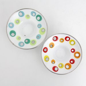 Vintage IKEA enameled tea light holder// Scandinavian vintage candle holder