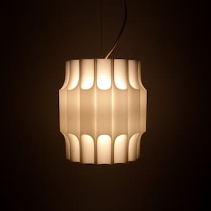 Vintage Pendant Lamp // Carlo Ponzio for Guzzini &quot;Teulada&quot; Chandelier // Meblo Yugoslavia Guzzini 1970&#39;s