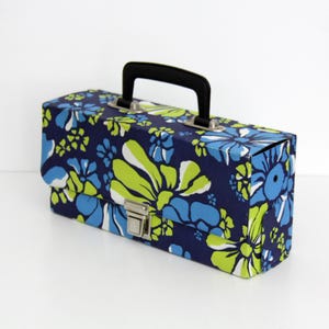 Vintage Audio Cassette Tape Holder Case // Quirky Cassette Storage Box // Colorful Cassette Carrier