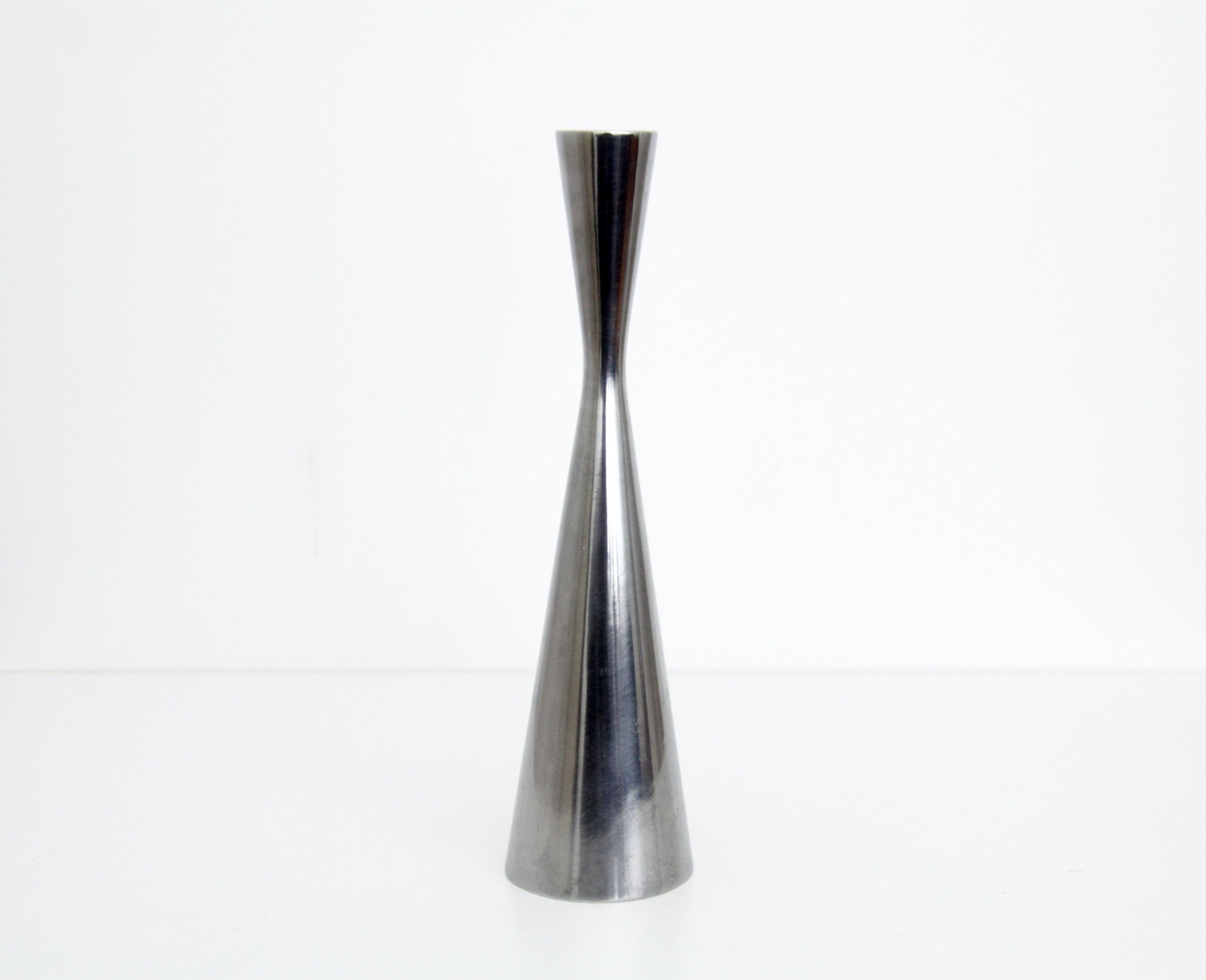 Vintage IKEA Stainless Steel Candle Holder// Scandinavian Etsy