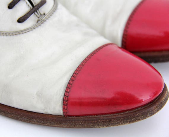 Vintage Shoes // Silvano Sassetti Red and White P… - image 6