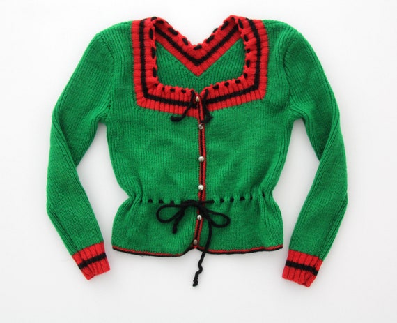 Vintage Sweater // Austrian Cardigan Sweater // Ha