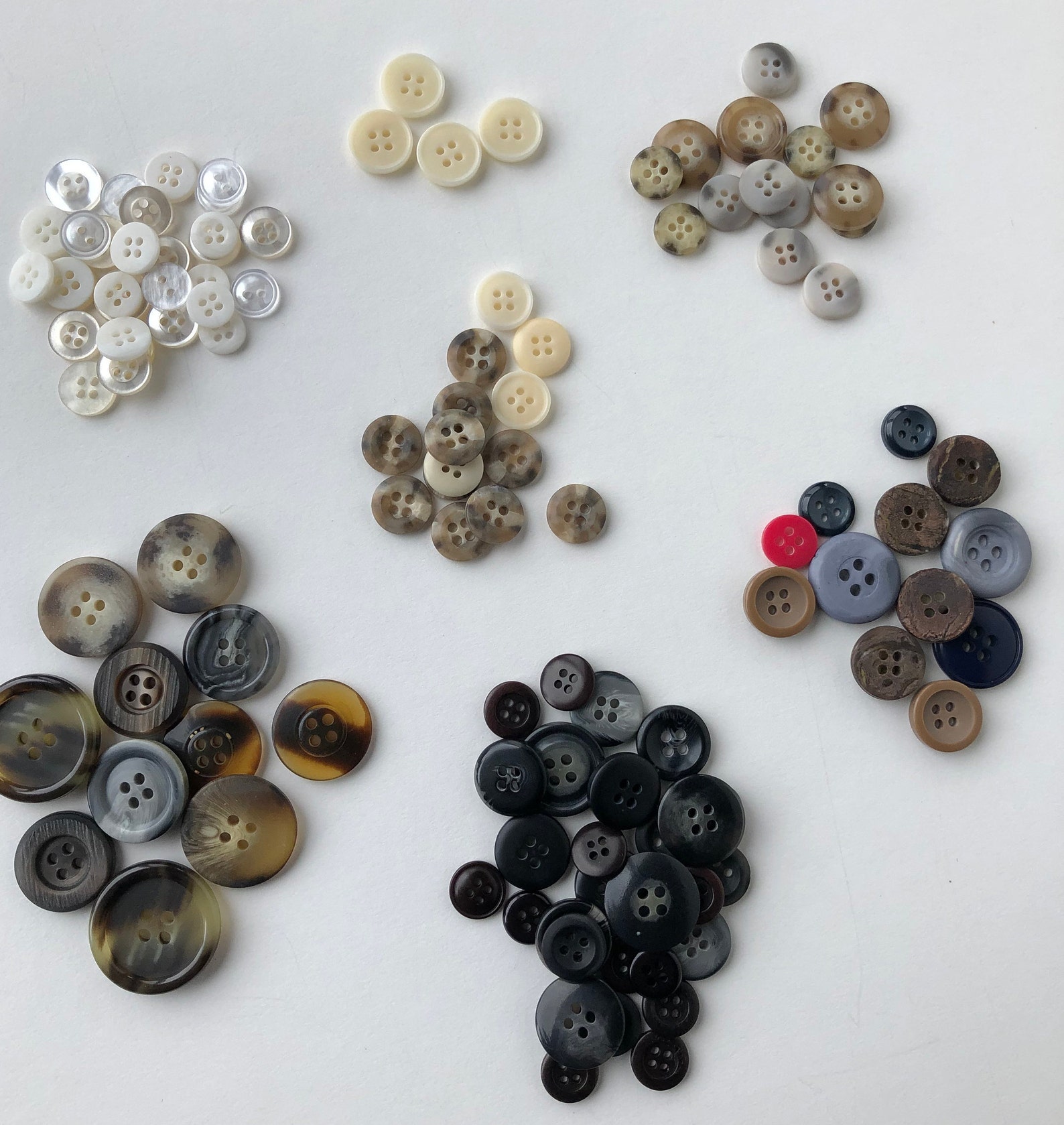Replacement Button Set Sizes 3/8 Through 1 Inch 111 Buttons Etsy UK