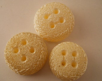 BUTTON SET:  Buttons, vintage, white,  2 sizes included in set of 11 buttons.