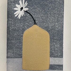 52 Colors - 19, Butter Yellow- Original Handprinted Linocut Print