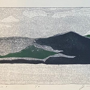 Mountain I - Original Handprinted Woodblock Print