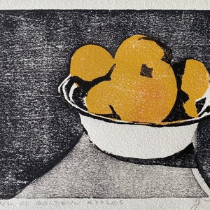 Bowl of Apples - Original Handprinted Woodblock Prints