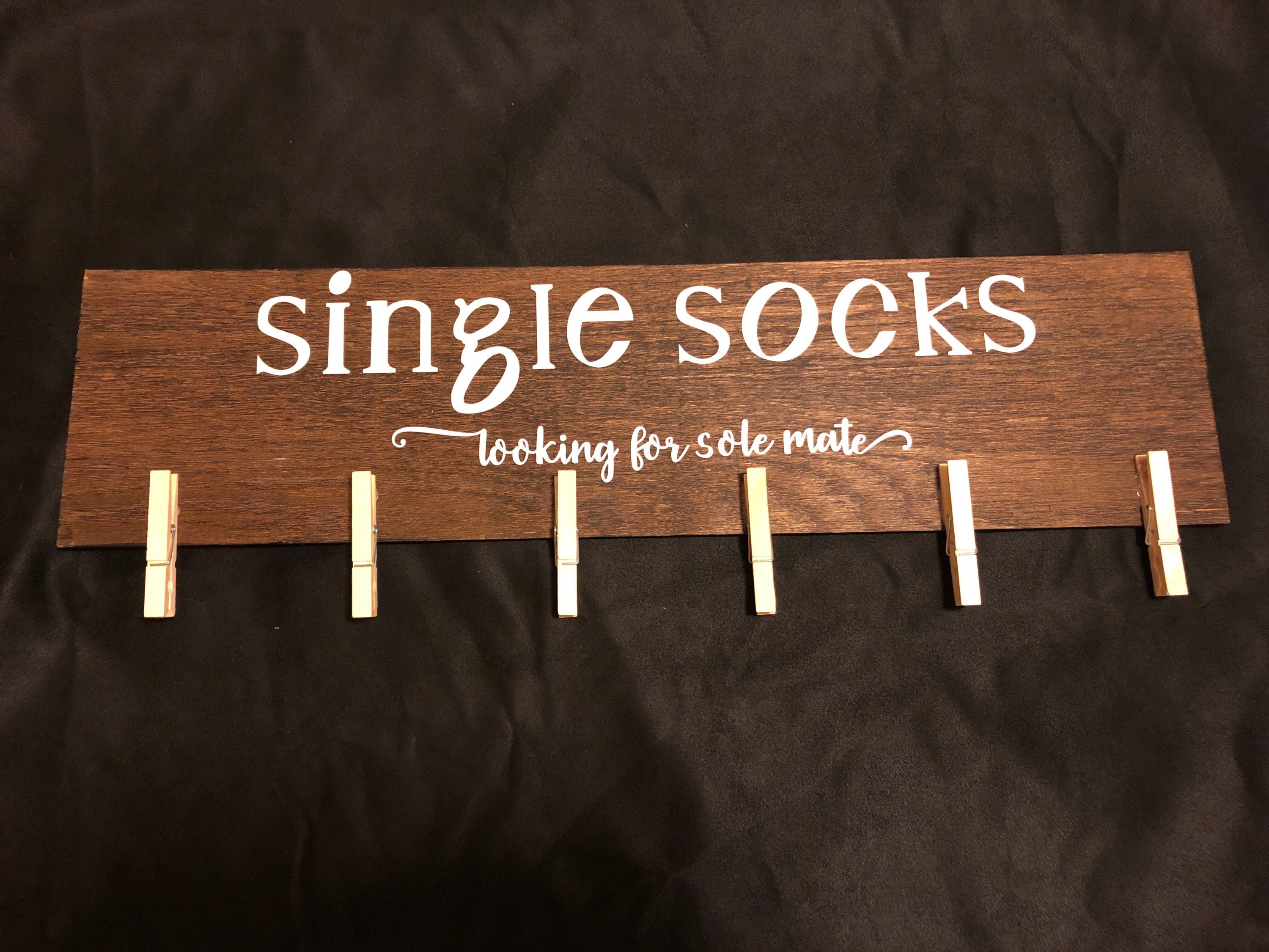 Perdido de un solo calcetín sole mate casa de campo signo de | Etsy