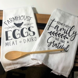 Farmhouse Flour Sack Kitchen Towels