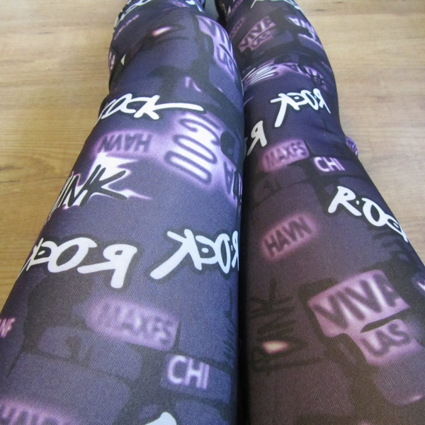 Purple Rock/Punk Leggings