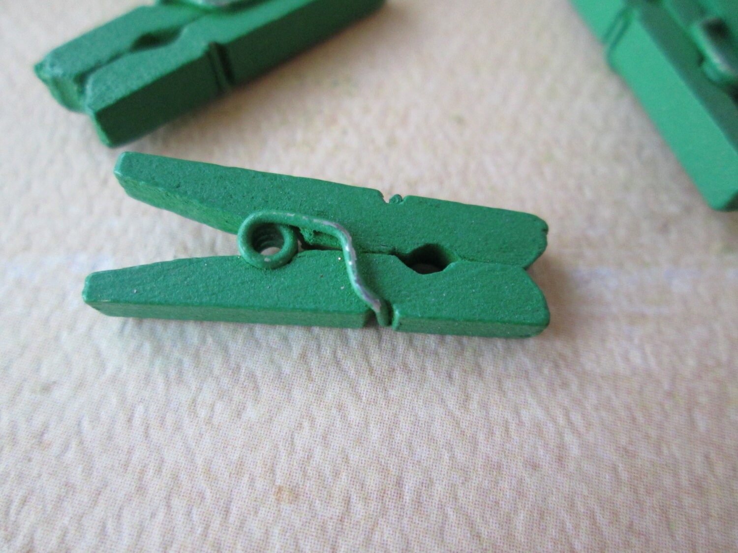 Mini Clothespins Green Wood Clothespins 12pcs Mini Etsy