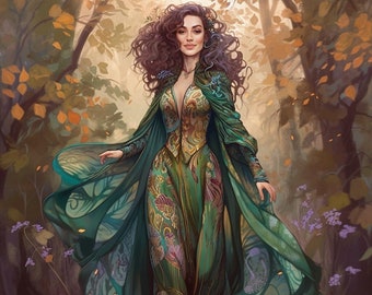 Arduinna - "ar-DWEEN-uh", The Celtic Goddess of Forest, is Lively, Clean, Fresh, and Surrounded by Greenness