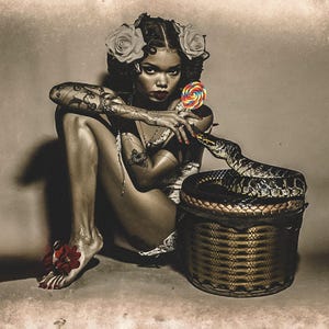 Meet Sasha the Snake Charmer - Berry Sweet Swirled Lollipop - Pure Unadulterated Sugar Rush