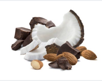 Almonds Coconut & Chocolate - Body Butter, Body Cream, Hair Perfume, Body Spray, Body Mist, Sugar Scrub, Body Oil, Perfume