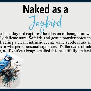 Naked as a Jay Bird the Purest Version of You Clean & Pure Perfume