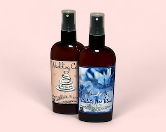INFO ONLY: All About Our Body Oil and Hair Oil, Light Weight, Dry Skin Moisturizer & Body Massage Oil, Nourishing Bath Oil, Gourmand 4oz