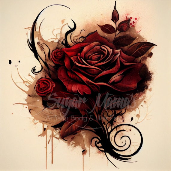 The Rose Tattoo Seductive Black Rose & Spice Body Butter - Etsy