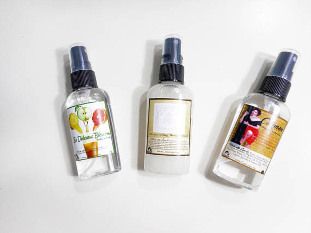 Body Mist Sampler Set of 3 2oz Alcohol-Based or Hydrating Mist Travel ...
